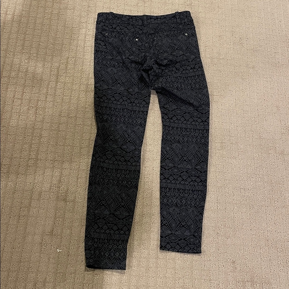 Athleta Charcoal Patterned Pants - Picture 3 of 3